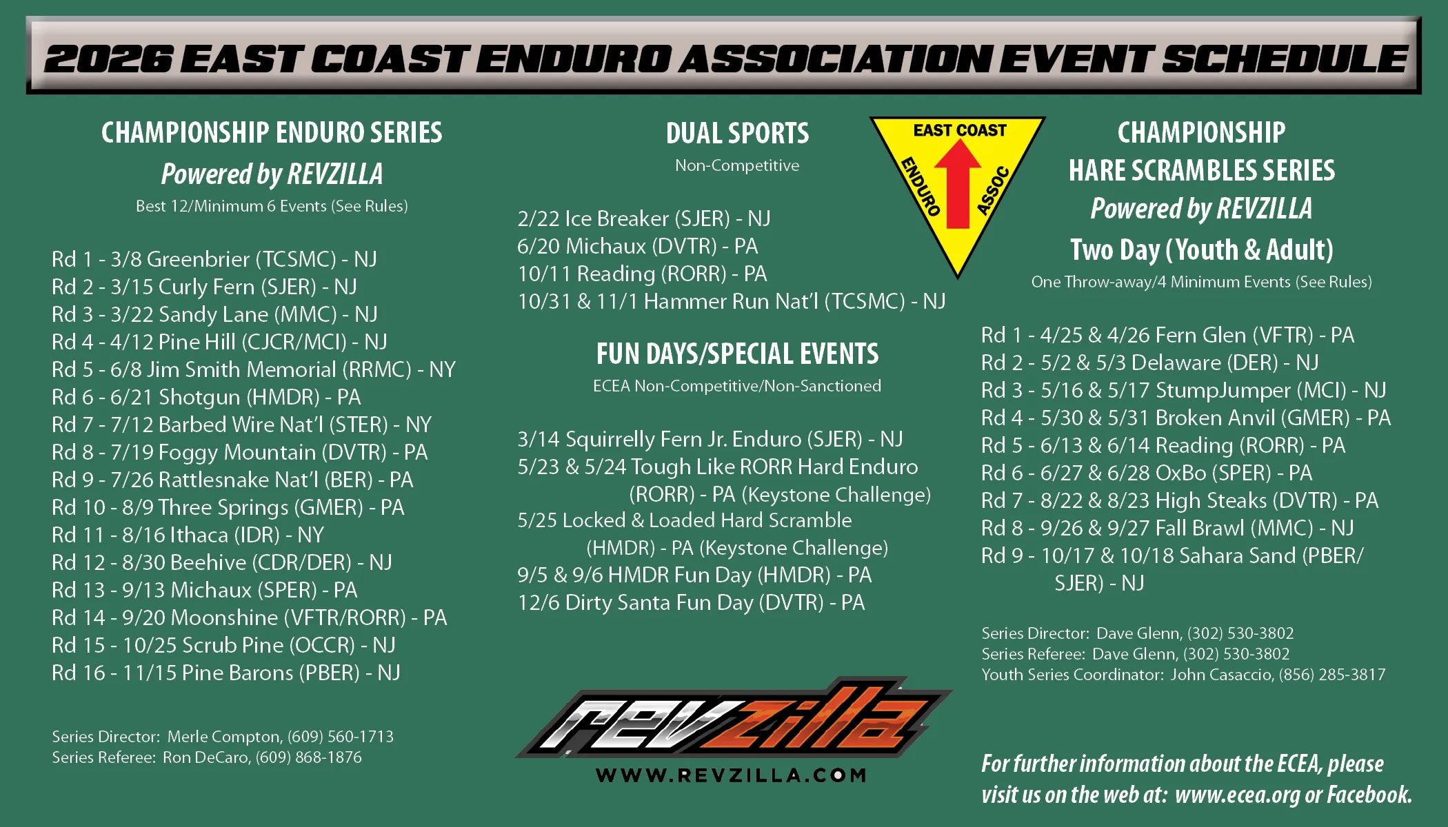 Schedule 2026 ecea schedule for 2026